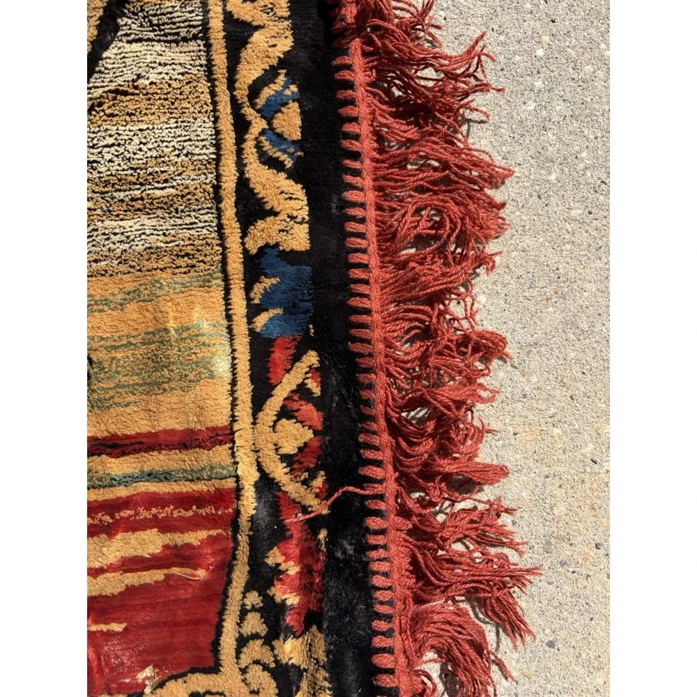 Vintage Persian Oriental Victorian 4x6 Woven  Tapestry Wall Hanging‎ Boho